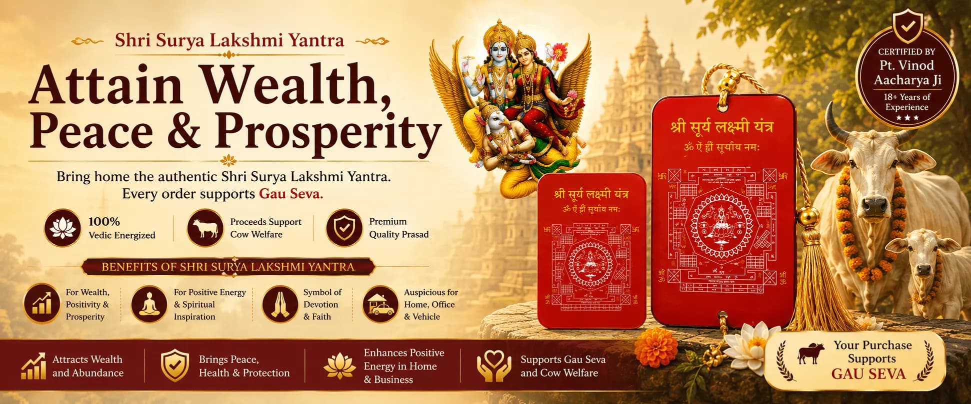 Shri Surya Lakshmi Yantra Banner